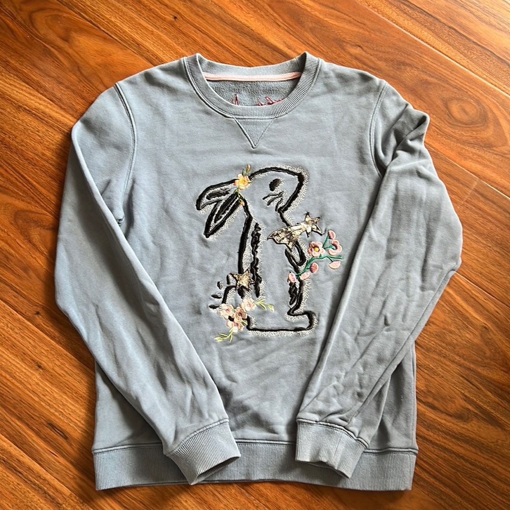 Sparkly Bunny Hoodie in Blue